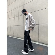 美式ins高街vibe重工艺水洗复古黄泥牛仔裤货号K2316P55，男装牛仔裤，电商A063
