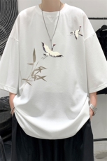 冰丝七分袖t恤男大码五分袖男短袖男中袖Q11394-P30，男装T恤，电商A040