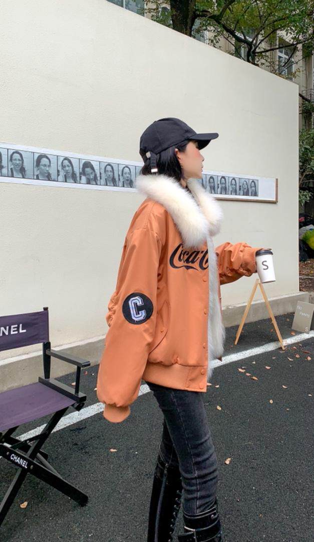 狐狸毛派克服，超酷，其它，贻思茗