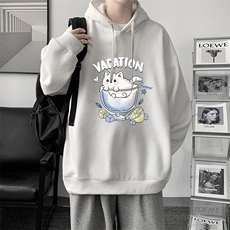 连帽卫衣男大码胖子帽衫大号运动服WY2408-P35，男装卫衣，电商A040