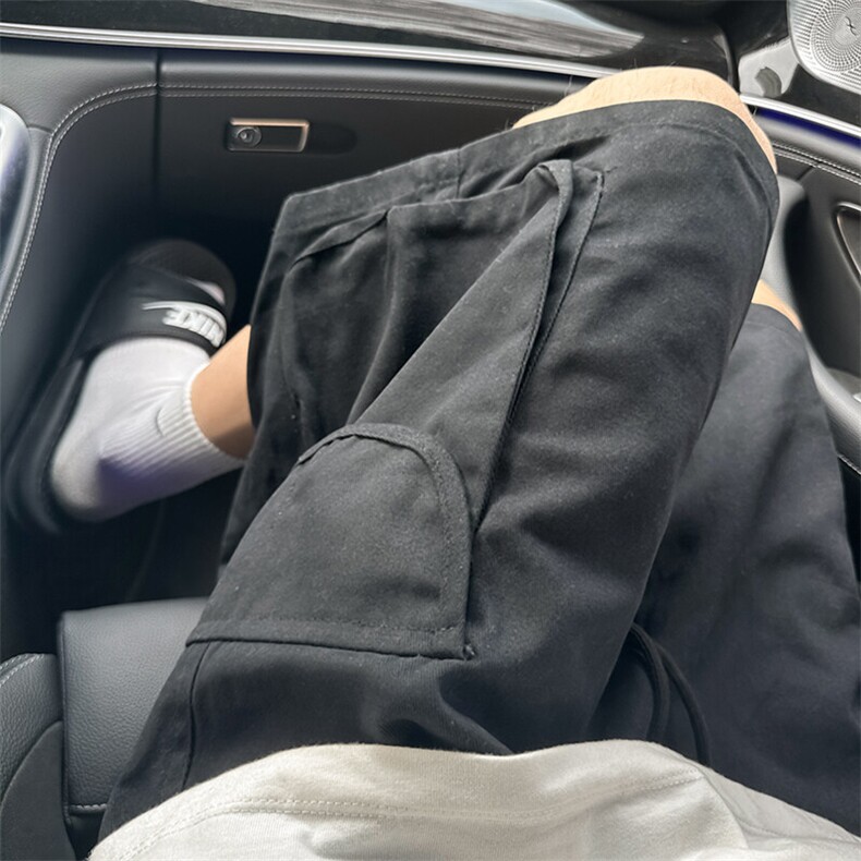 大码宽松休闲裤短裤工装裤五分裤A014-DY2373-P45控58图片