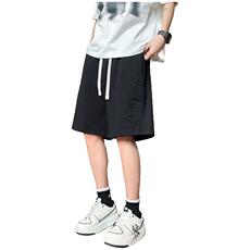 量大优供视频菠萝格立体钢印休闲短裤男M-5XDK16-特P25，男装牛仔裤，电商B325