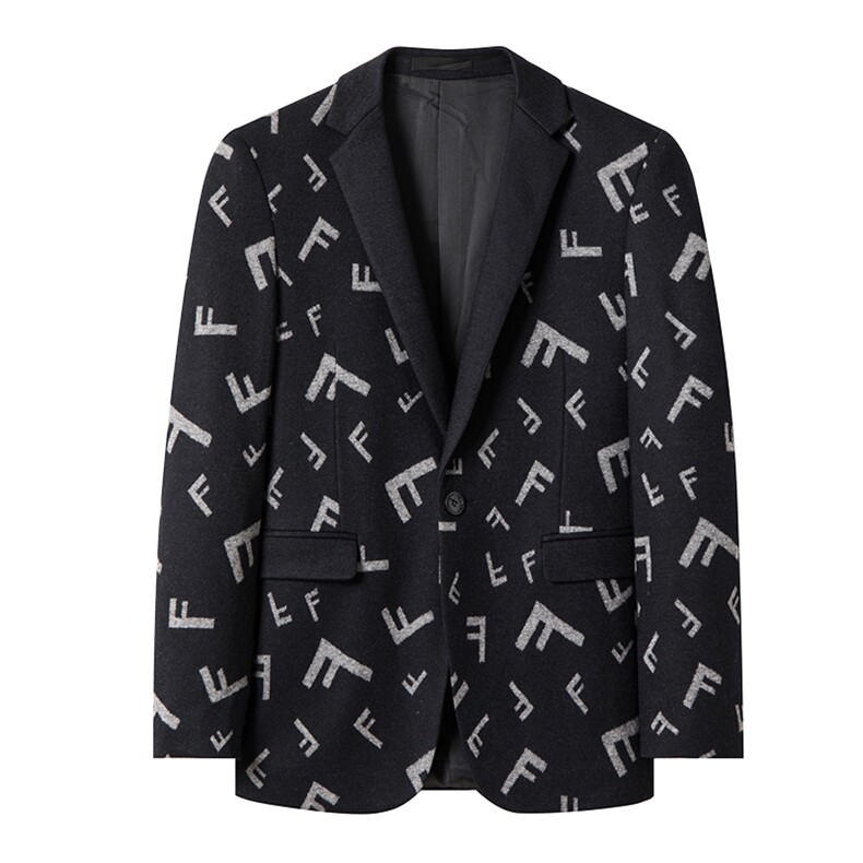 新款男秋季休闲中年男款羊毛外套秋款羊毛西服上衣ASD588138-P270,男装西服,电商B212（原钱塘6029）