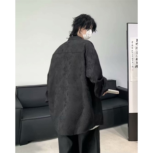 男士新中式风长袖衬衫 LC132 P42图片