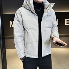 标50绒连帽男士羽绒服冬季2025新款潮牌外套A313-2605-P225，男装羽绒服，电商A313