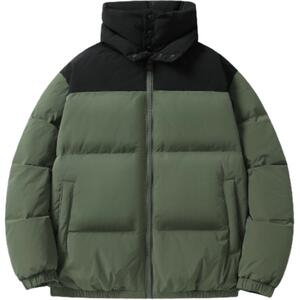 新标90%白鸭绒简约休闲拼色立领外套纯色羽绒服ESY0206-P210图片