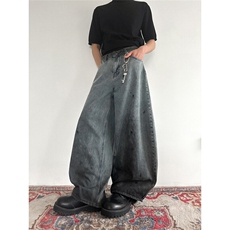 903-AK037-特P58【S-3XL】做旧脏弯刀牛仔裤3，男装牛仔裤，星座903