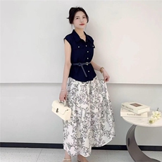 品质高级感轻奢2025新款夏季套装，女装套装/套裙，翩雅女装供货