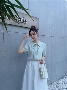 夏季新款 设计款风元素刺绣衬衣图片