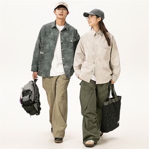 2025秋季新款男日系潮牌长袖衬衫宽松外套衬衣CS288-F79图片