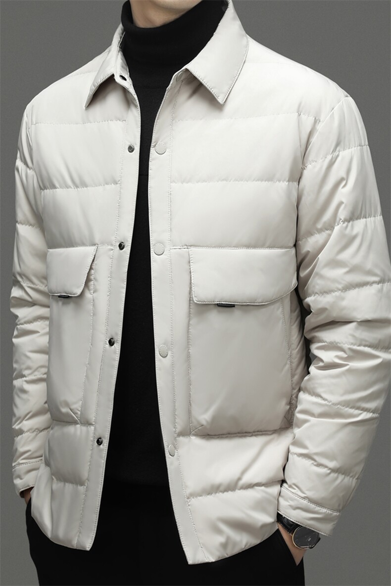 CSYR98207钱塘2020-2冬季厚款商务休闲中年男士翻领羽绒服P165,男装羽绒服,钱塘207-2