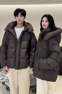 现货韩版面包服情侣装羽绒服男女青年学生225克90绒羽绒外套图片
