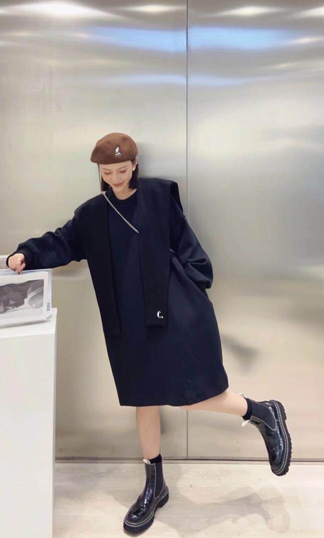 韩版卫衣裙两件套，女装卫衣/绒衫，玩美