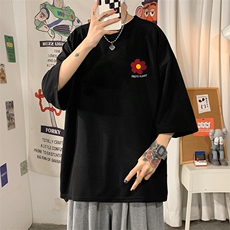 Q11257-P30春夏季七分袖t恤男大码五分袖男短袖中袖，男装T恤，电商A040
