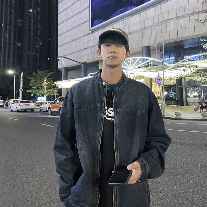 A1008P75秋冬新款青年男生休闲日系港风潮男外套夹克,男装夹克,星座512-6