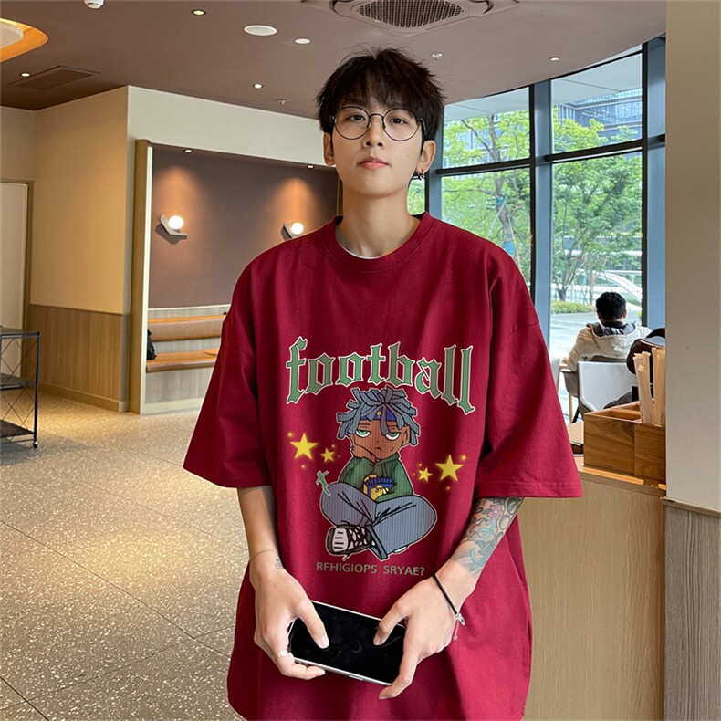230g重磅纯棉港风短袖t恤男DT3136-P25控38,男装T恤,电商B370