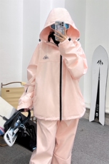 冬新防水拉链魔术贴男女防风保暖滑雪服套装M34+K1076J加绒-P225，男装休闲套装，电商A001-1