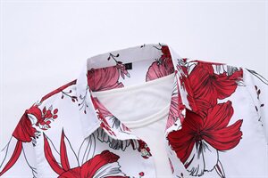 2021大码衬衫男花纹衬衫短袖衬衫青年QT5030/7092/p30图片