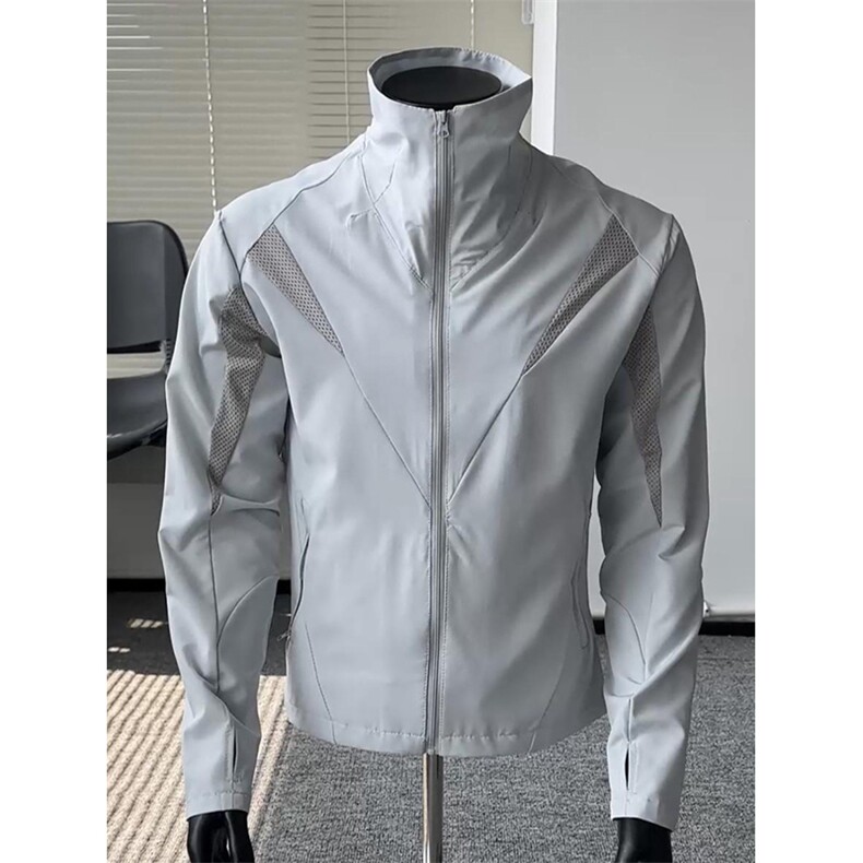 春夏款高品质冰感速干防晒服休闲户外运动外套透气弹力机能风夹克，男装防晒衣，电商A486-1