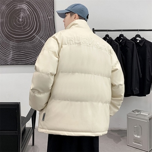 冬季学生港风加绒加厚棉衣外套潮牌刺绣棉服男士8873-P115控价148图片