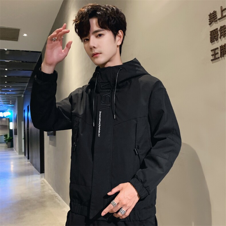 男刺绣连帽夹克外套 5032-1_1886P65图片