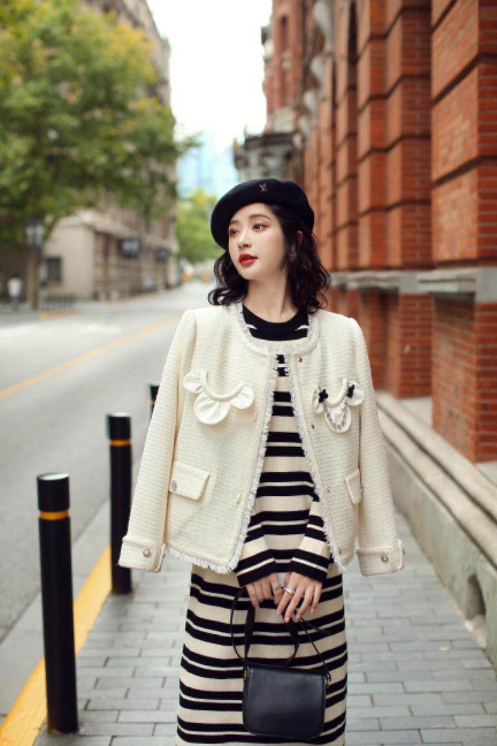 小香风羽绒服（90绒），女装羽绒服，卡西姆