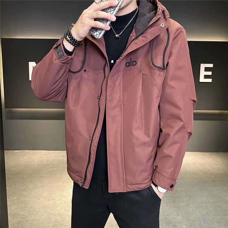2025秋冬新款二棉加棉夹克连帽冲风衣男士外套棉服,男装风衣,星座414（原B263）