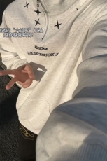 美式刺绣连帽卫衣男女同款秋冬季高级感cleanfit外套宽松潮牌上衣，女装短外套，电商B319