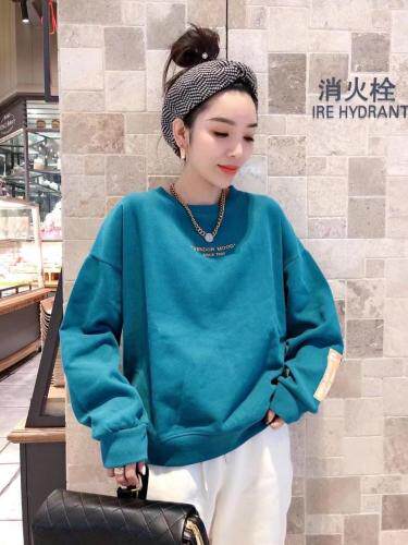 字母刺绣卫衣，女装卫衣/绒衫，一杭