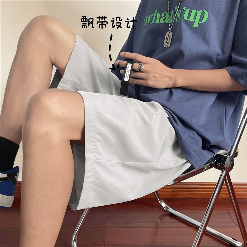 夏季潮流百搭冰丝超薄五分运动风短裤DK515-特批20,男装休闲裤,星座718-1