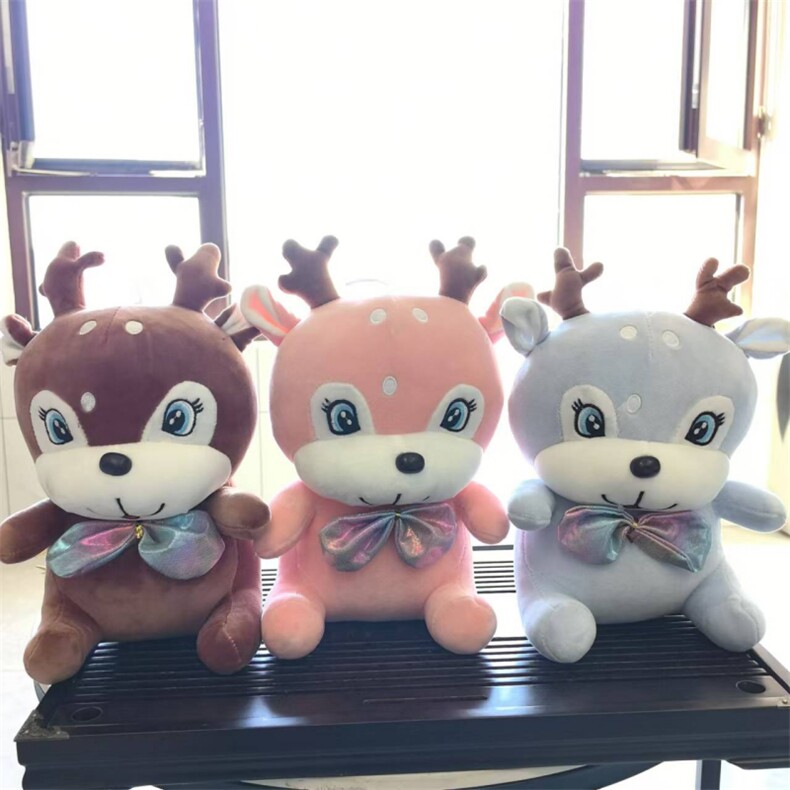 可爱萌软精美毛绒玩具厂家直销梅花鹿