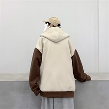 秋冬盐系外套百搭宽松连帽开衫卫衣男女情侣款W2002P70控88，男装卫衣，电商C323