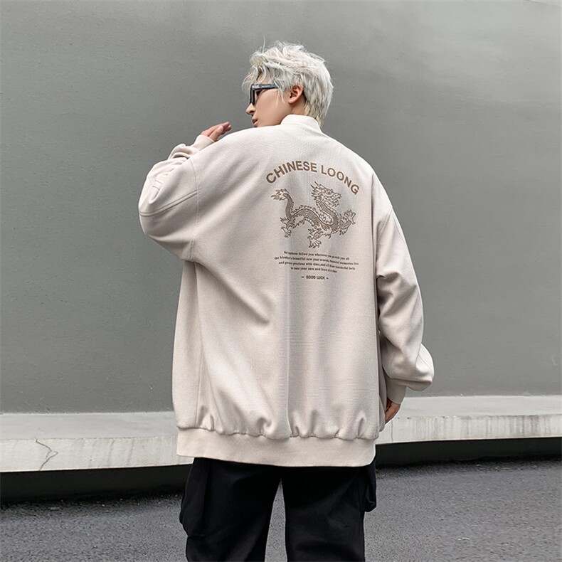 B225-W8657-P95-X128-新款宽松印花夹克-涤纶70%粘胶30%,男装夹克,电商B225