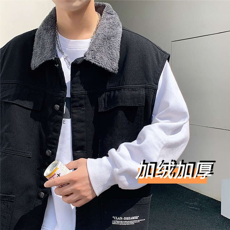 MJ227J-p68-限价98M-5XL抖音情侣棉马甲男外穿大码羊羔毛cityboy,女装马甲,星座116