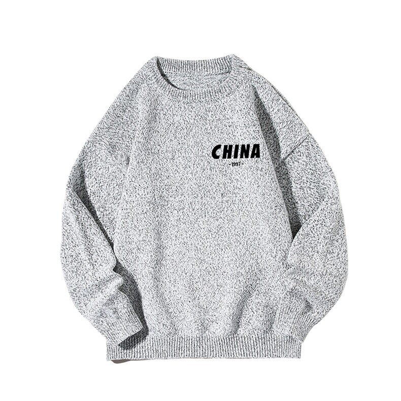 加厚加绒毛衣男大码毛线衣男针织衫M19248-P45加绒款-P65网格,男装针织衫/毛衣,电商A040A