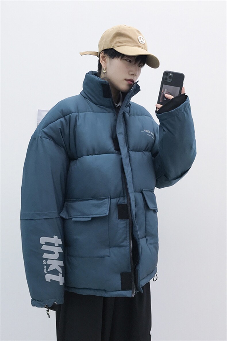2025新款亮面反光变色龙棉衣男棉袄立领面包服棉服3367-P80控138,男装棉衣,星座207