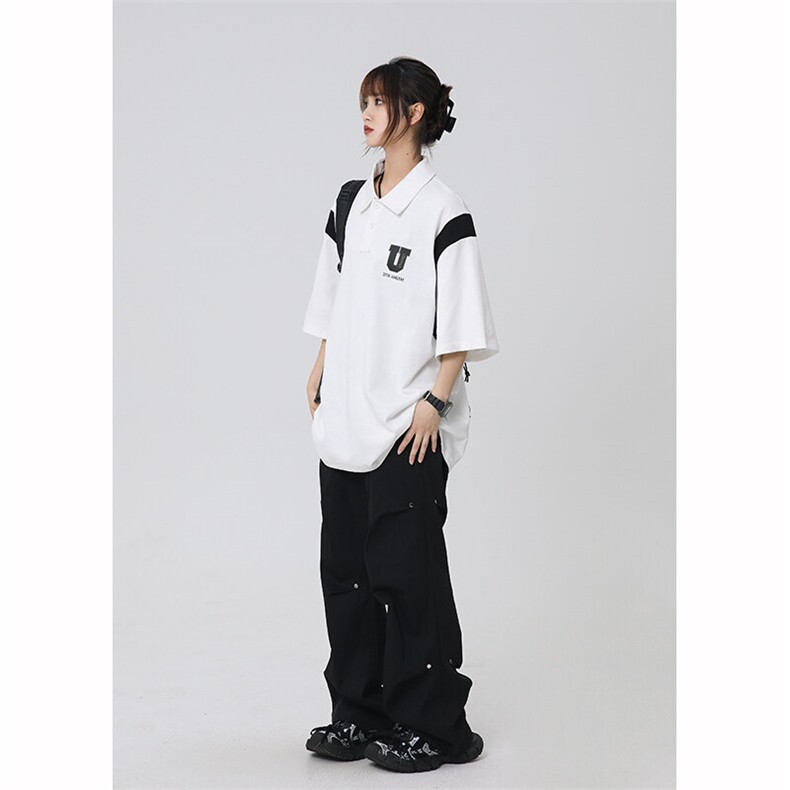 现货25夏季美式纯棉高克重男女短袖痞帅短袖潮流POLO衫P706-TP38，男装Polo衫，电商A170