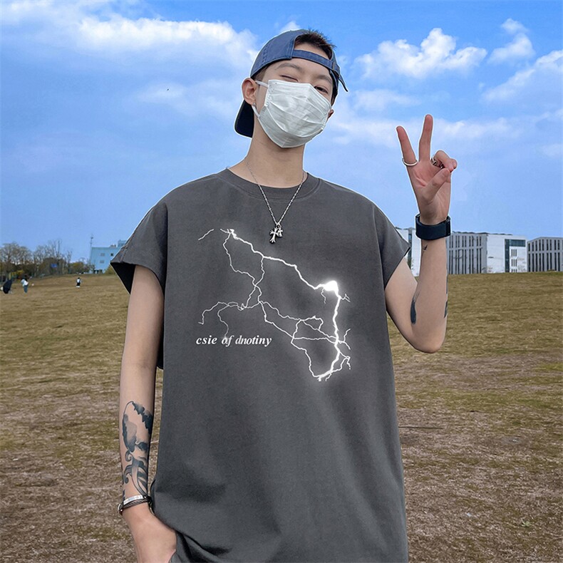 量大优供视频得物直播品质230克夏季纯棉背心无袖T恤WB212,男装背心/马甲,电商A486