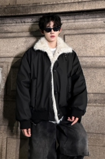 405A美式高街大毛领短款棉衣座山雕棉服MY25811-特批90控178，男装棉衣，星座405A