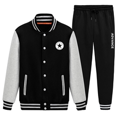 秋季新款运动班服套装棒球服卫衣两件套潮XZ102A-4-8631-P95，男装休闲套装，星座211-2
