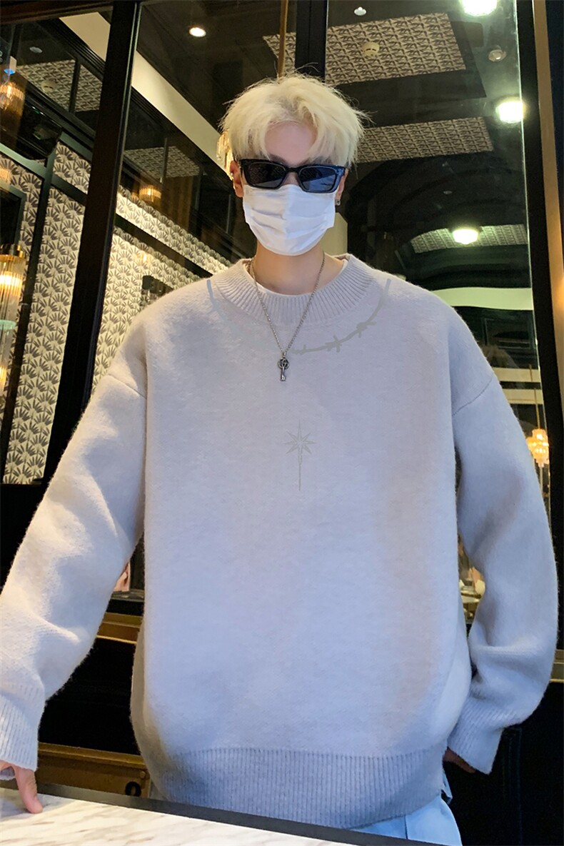 高质量！秋冬季半高领毛衣男加绒加厚线衣男针织衫男MY248-特p38,男装针织衫/毛衣,电商B367
