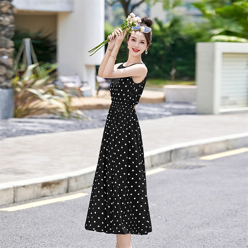 现货4色可选优雅都市经典吊带连衣裙，女装连衣裙，辰辰家