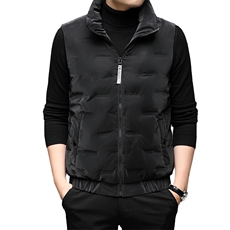 新款2023冬季商务休闲羽绒服中年男立领马甲外套男BJY08186-P125，男装羽绒服，电商B212（原钱塘6029）