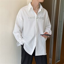 新款衬衫男长袖韩版潮流修身百搭痞帅潮牌衬衣外套CS0188-P40，男装衬衫，星座308B-2