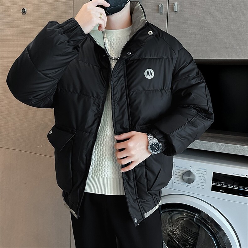 秋冬新款潮流男士棉衣防寒上衣外套休闲商务轻奢棉衣,男装棉衣,星座1013