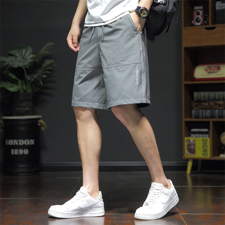 夏季新款短裤男宽松潮流港风百搭休闲五分裤运动短裤367-P20控48,男装休闲裤,星座717