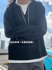 XZ809A/XS16/特P24/控48华夫格家俩件亨利领长T卫衣打底衫，男装T恤，星座809A(原222-1)