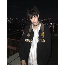 美式复古街头高级感哈灵顿夹克秋季刺绣外套潮牌男女JY182，男装夹克，星座1116A（原606A-3）
