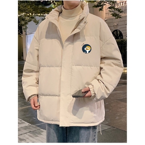 新款棉衣男冬季棉袄外套青少年宽松立领潮牌面包服气质简约图片