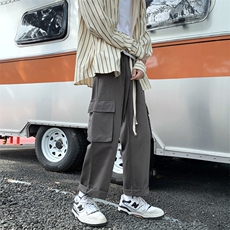 成分：全棉~~港风水洗多口袋工装裤227-2*K307*P50控78，男装休闲裤，星座227-2